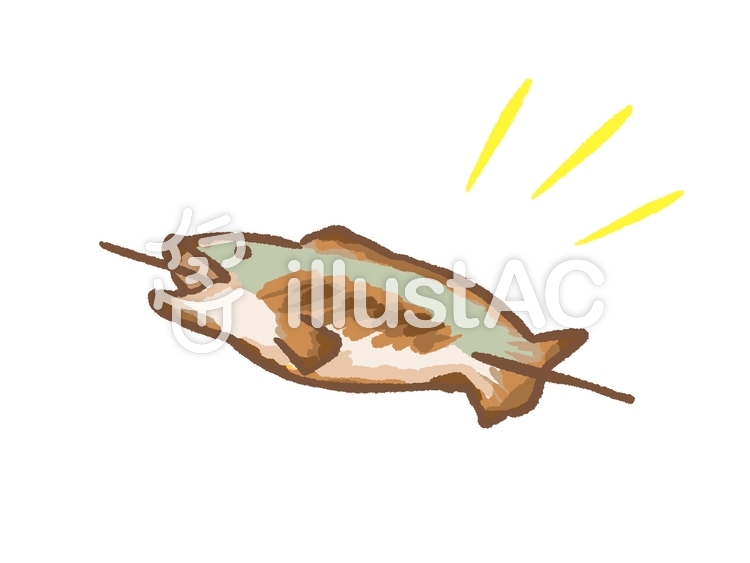 焼き魚イラスト No 1362977／無料イラストなら「イラストAC」