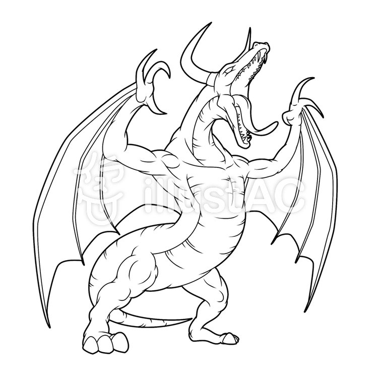 [最も人気のある！] ドラゴン 塗り絵