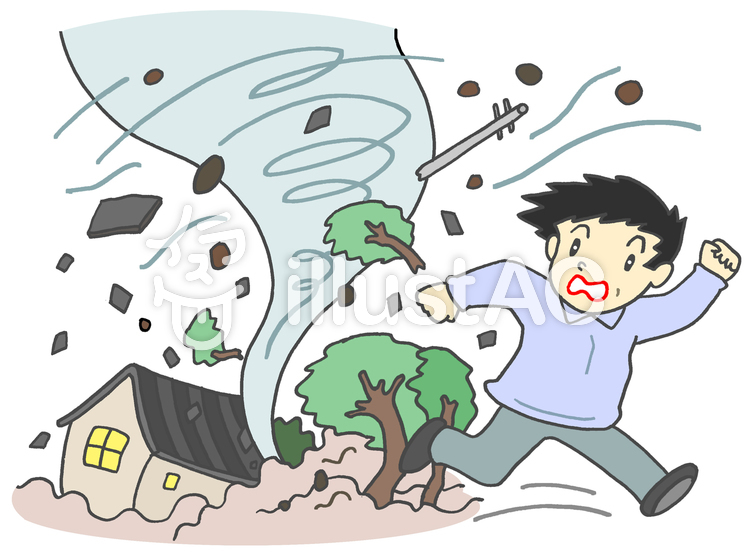竜巻イラスト No 188224／無料イラストなら「イラストAC」