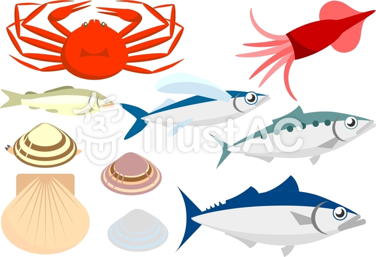 魚介イラスト No 840575／無料イラストなら「イラストAC」