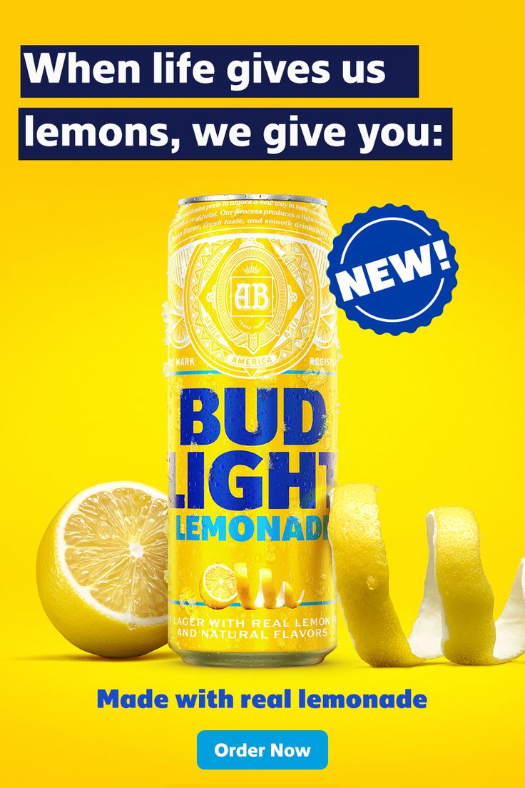 Bud Light Lemonade The Perfect Summertime Drink AC/DC Beverage