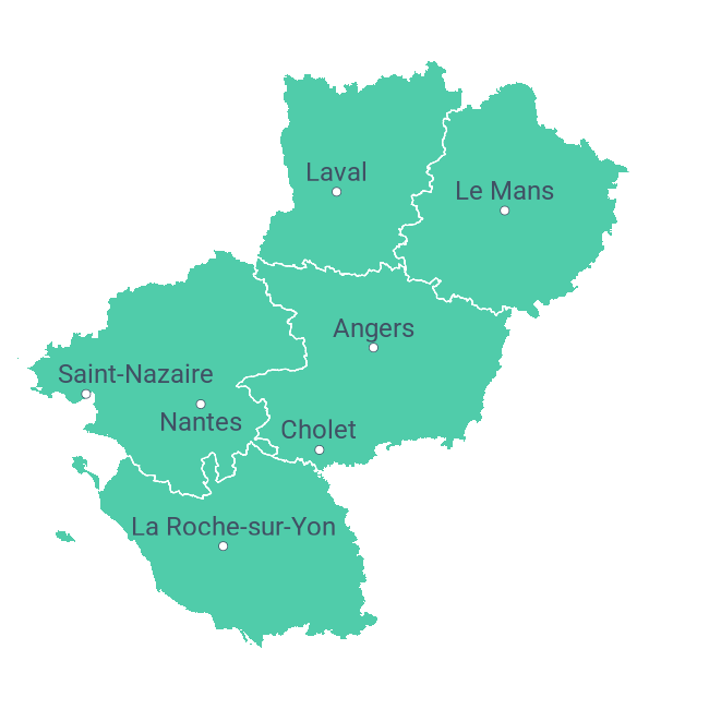 Décrypter 49+ imagen carte des pays de la loire fr.thptnganamst.edu.vn