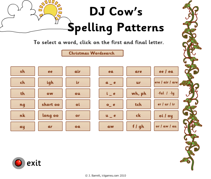 Spelling patterns wordsearch Content ClassConnect