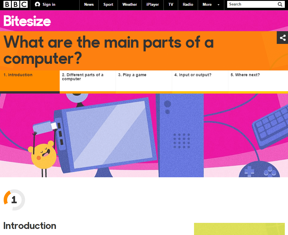 What are the parts of a computer? (BBC) Content ClassConnect