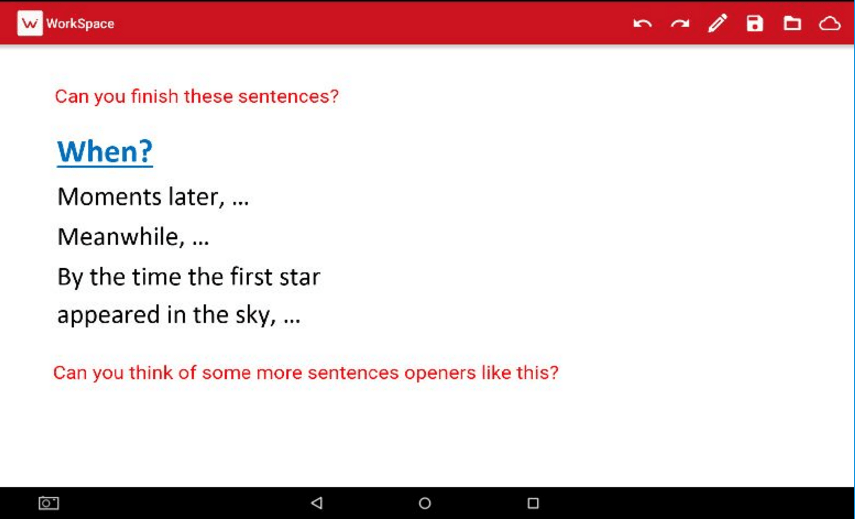 'When' sentence openers Content ClassConnect