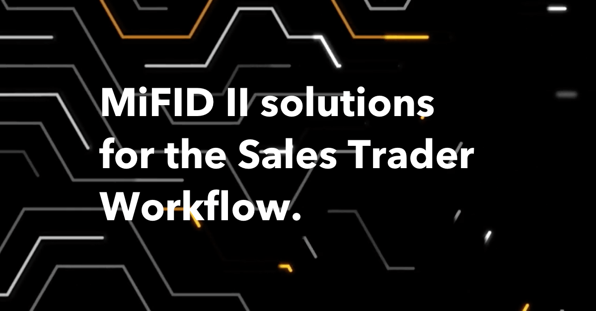 TOMS An endtoend STW solution Bloomberg Professional Services