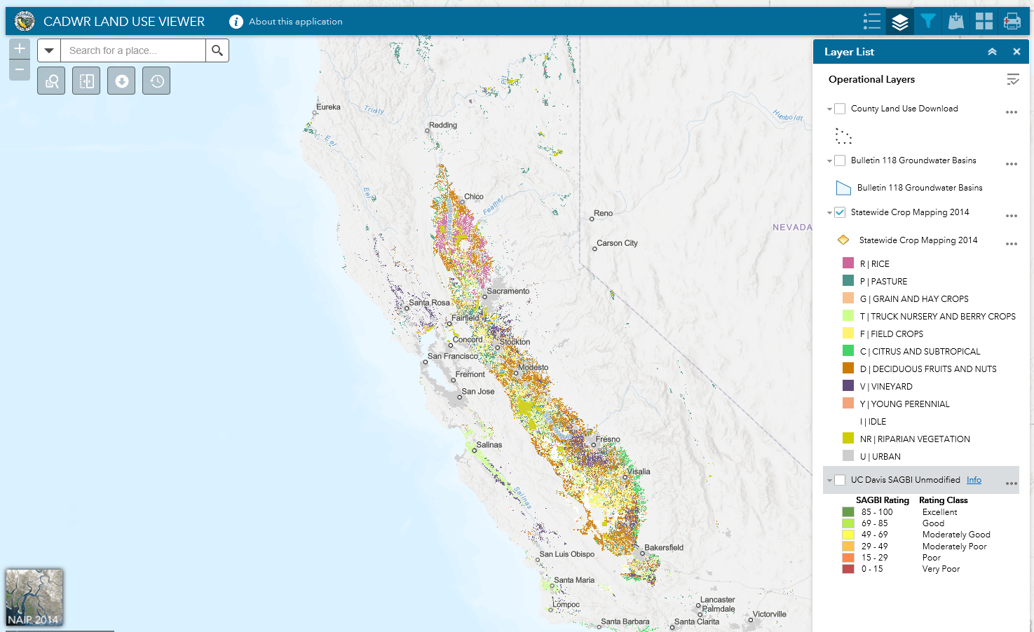 CA DWR Land Use Viewer Showcases California Natural Resources