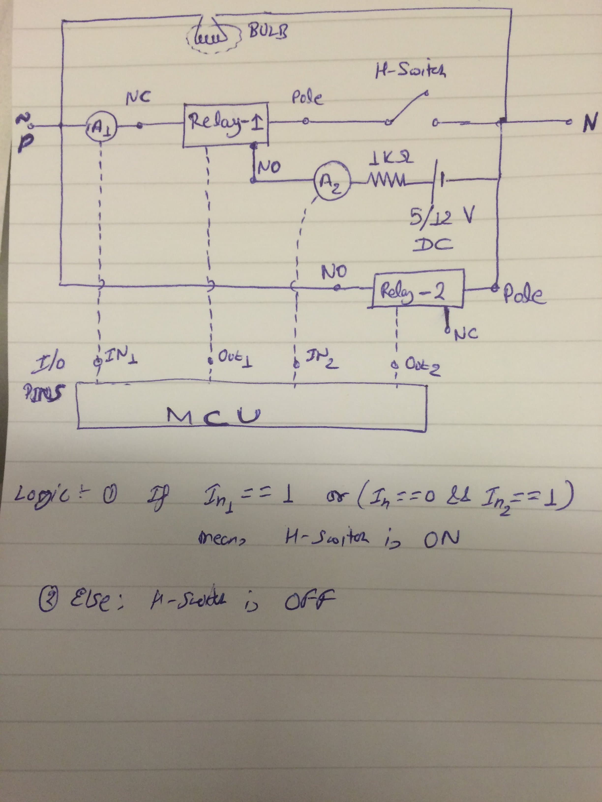 Circuit to remotely control an electric switch CrazyEngineers