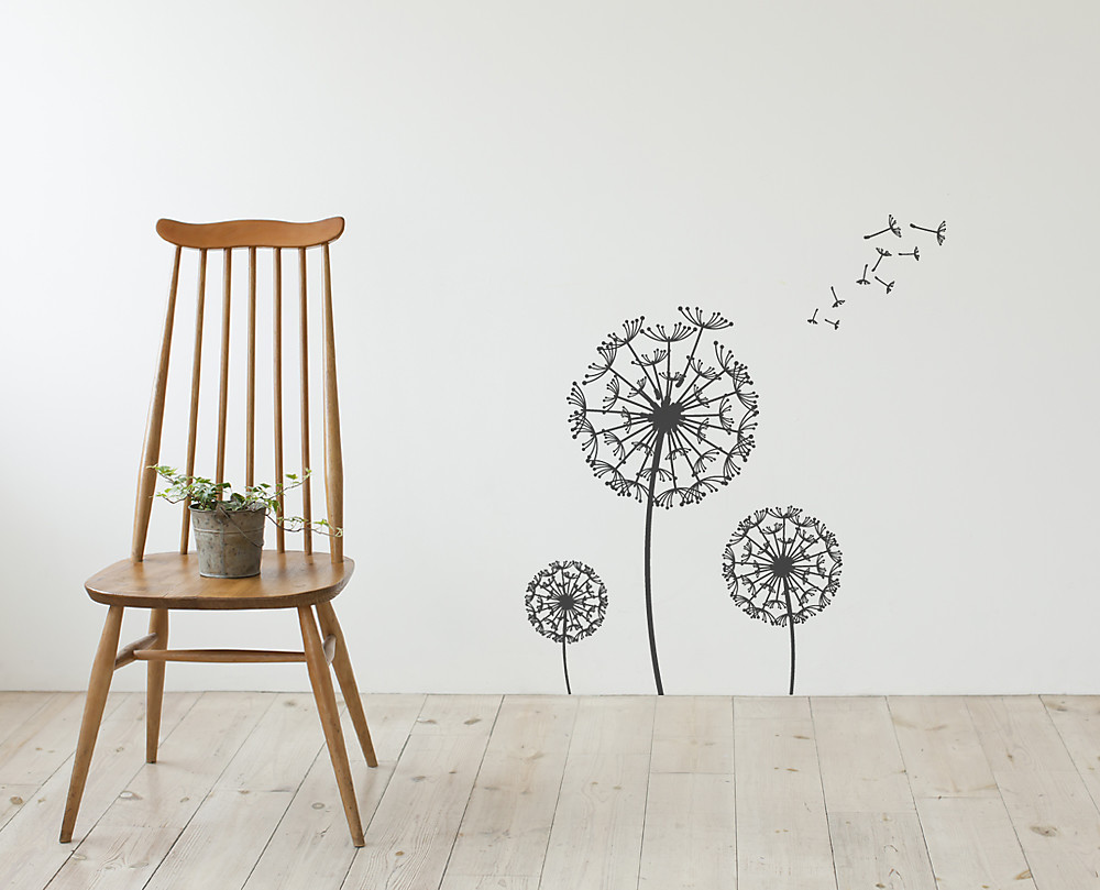 wall sticker soffione, decorazione adesiva murale