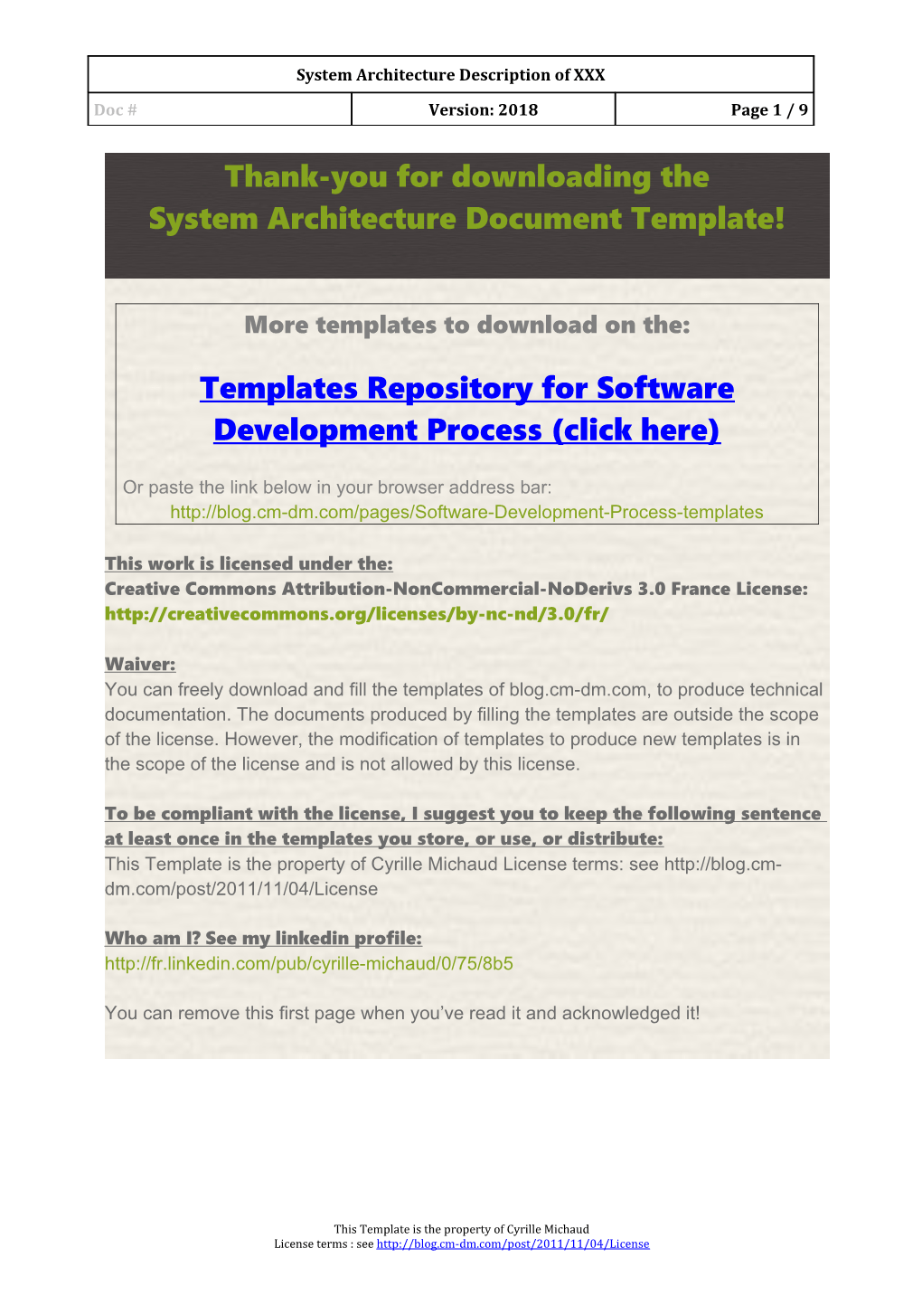 System Architecture Document Template - Docest