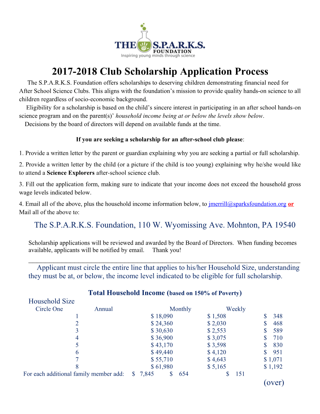 Scholarship Application Process DocsLib