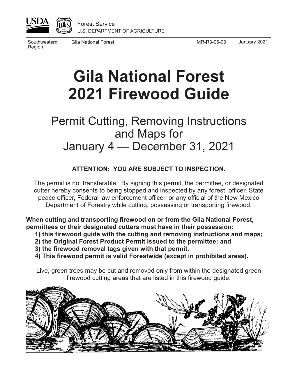 2021 Gila National Forest Firewood Guide • 2021 33 Reserve Ranger