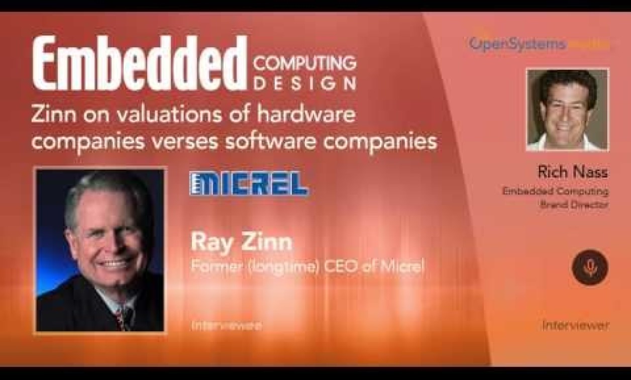 Zinn on Valuations of Hardware Companies Versus Software Companies