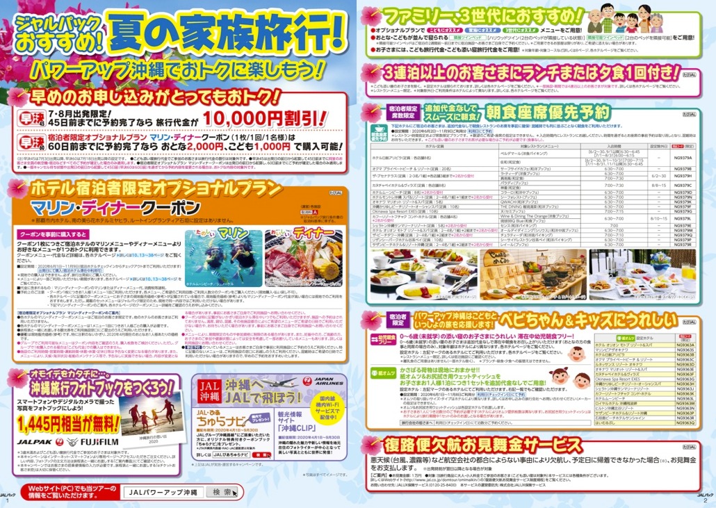 JAL パワーアップ沖縄 新日本旅行