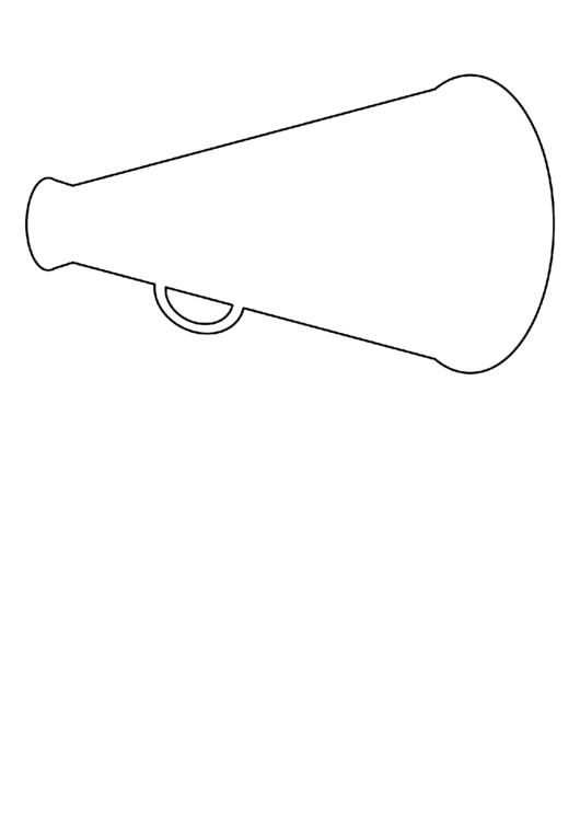 Megaphone Template printable pdf download