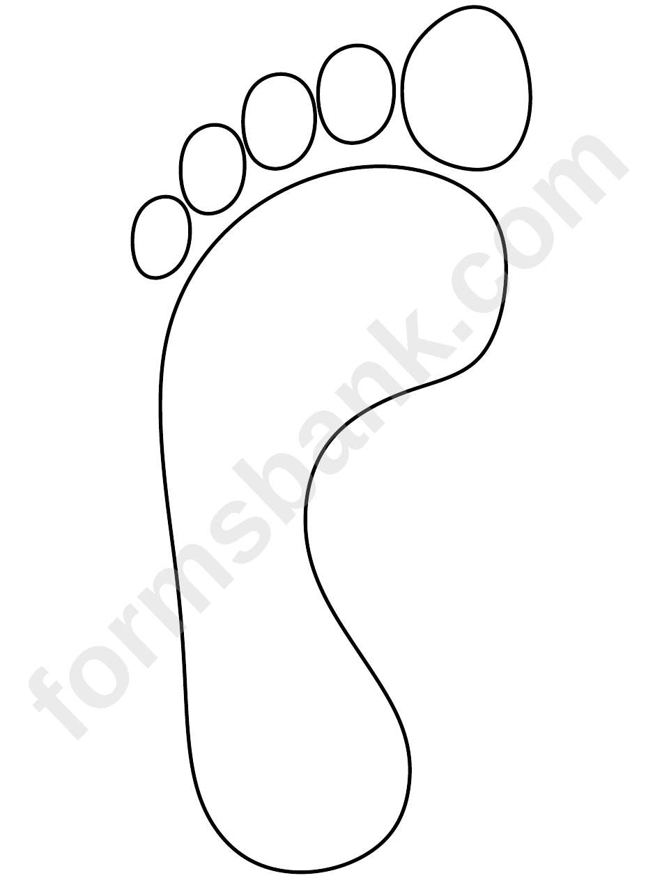 Footprint Template printable pdf download