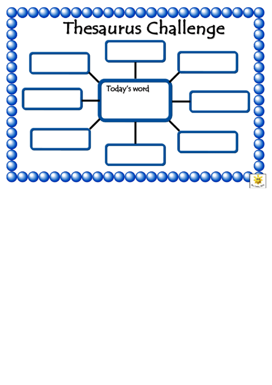 Thesaurus Challenge printable pdf download