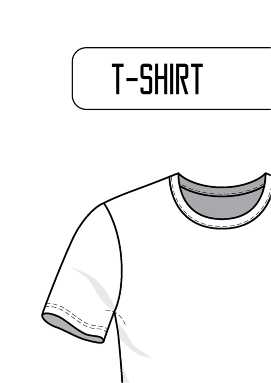 Blank TShirt Templates printable pdf download