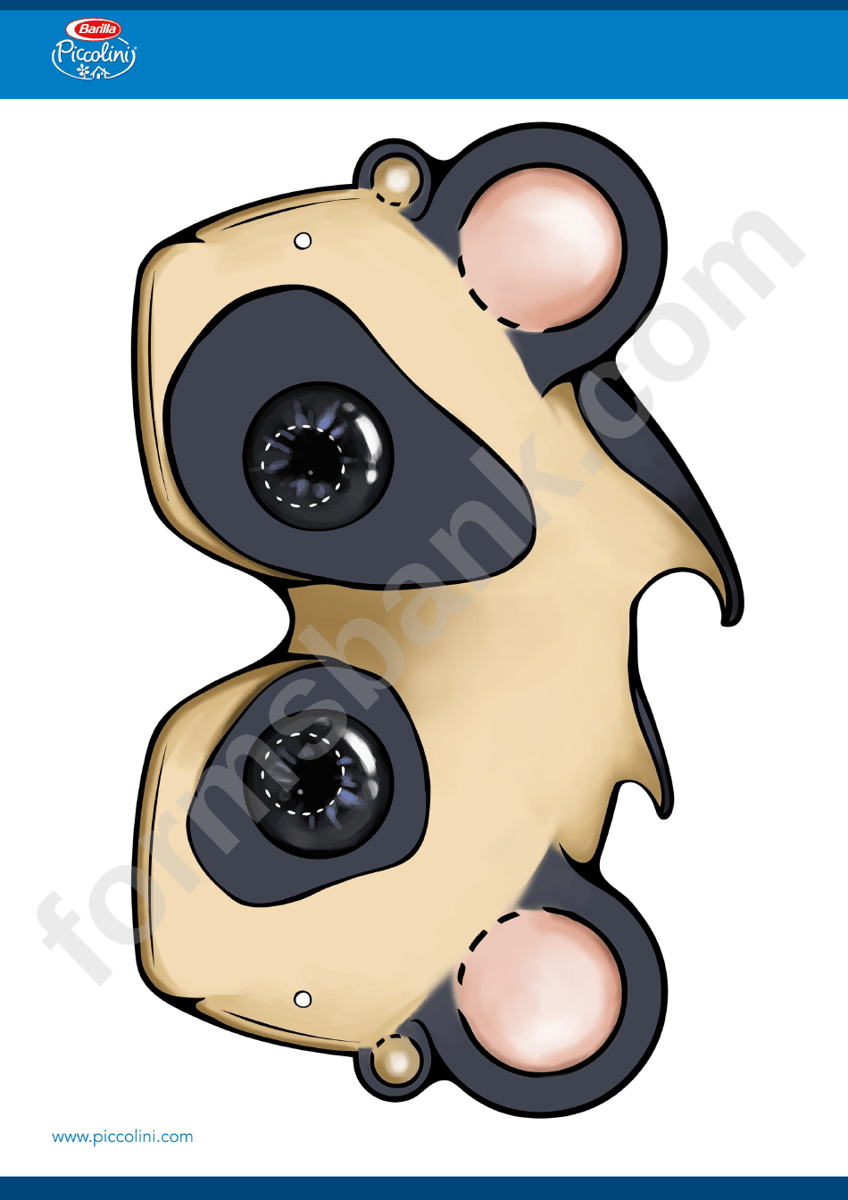 Panda Bear Mask Template printable pdf download