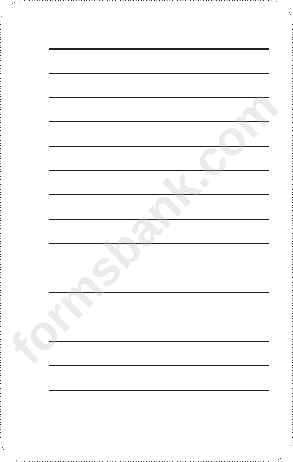 Writing Template printable pdf download