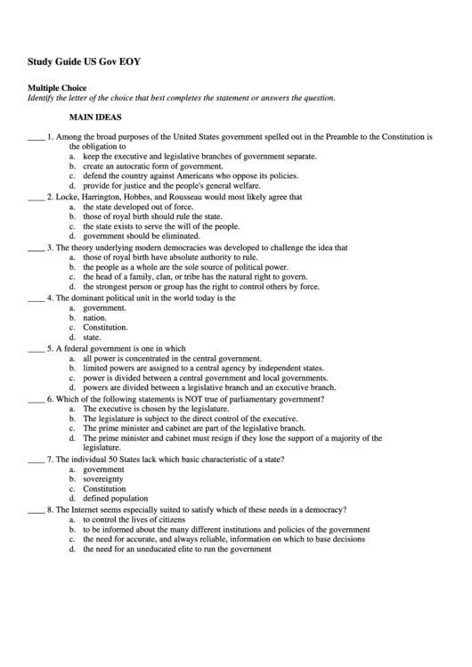 AP US Government Study Guide Webflow