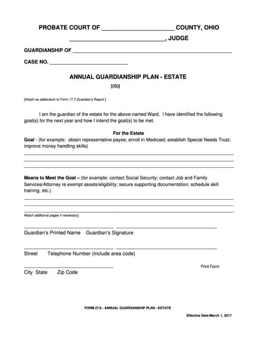 Ohio Probate Form 13 5 Fillable Printable Forms Free Online