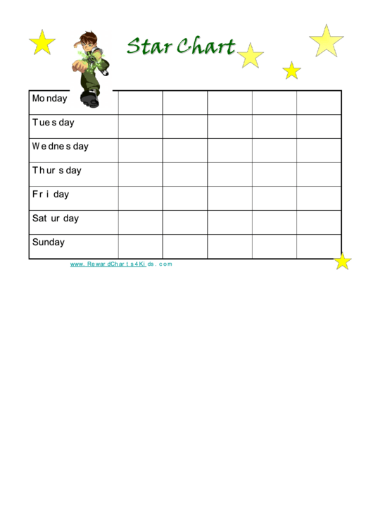 Top 14 Gold Star Charts free to download in PDF format