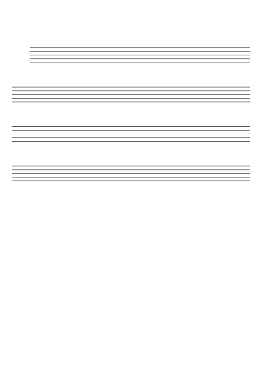 Blank Staff Paper printable pdf download