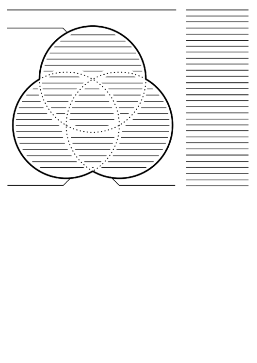 3-Circle Venn Diagram Template printable pdf download