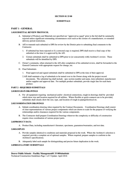 Technical Construction Guidelines printable pdf download