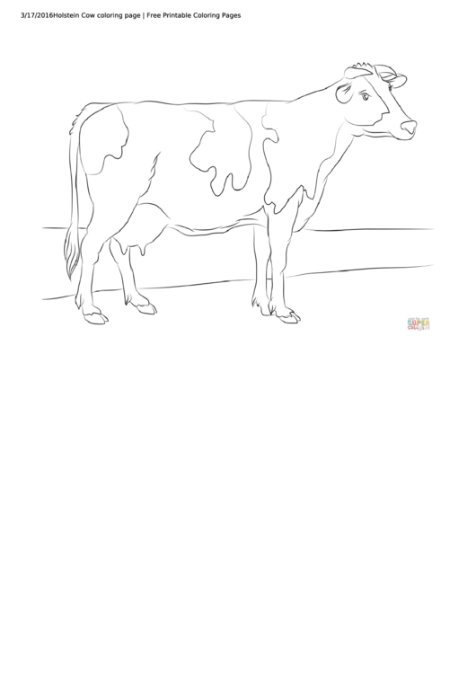 Top 26 Cow Coloring Sheets free to download in PDF format