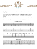 Bijou Bridal Size Chart printable pdf download