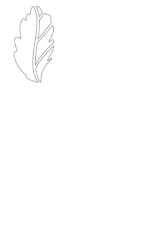 Leaf Stencil Template printable pdf download