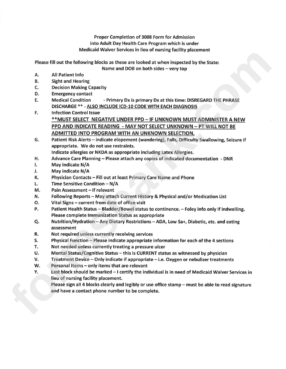 Medical Certification For Medicaid LongTerm Care Services And Patient