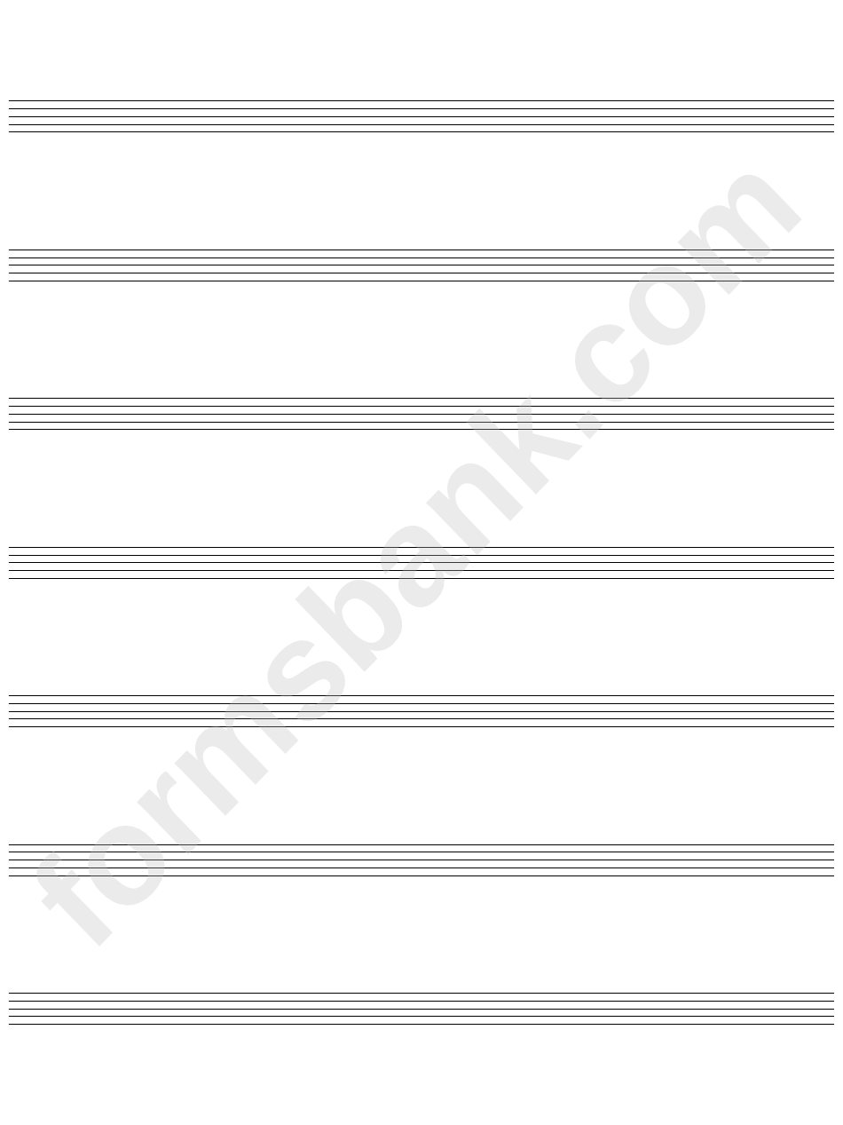 Blank Staff Paper Small printable pdf download