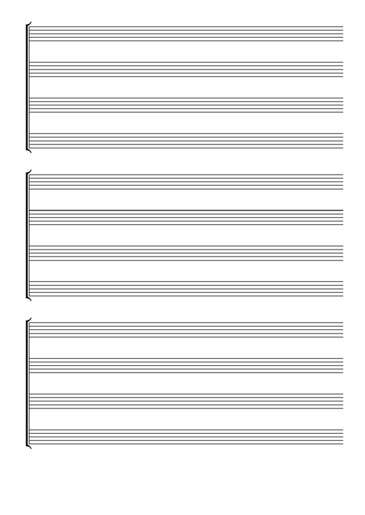 Blank Staff Paper printable pdf download