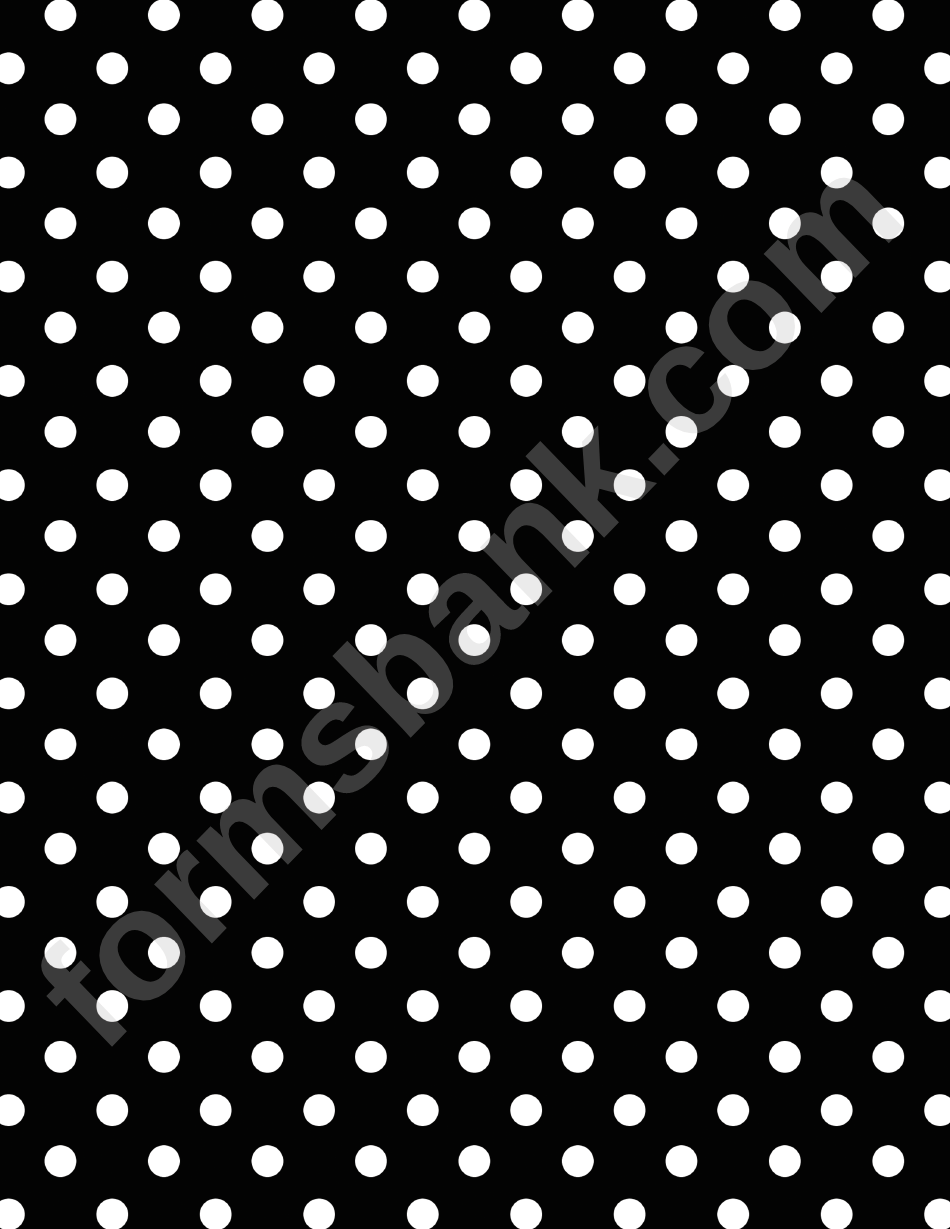 Black Polka Dot Pattern Paper printable pdf download