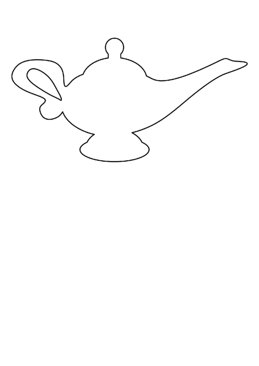 Genie Lamp Pattern printable pdf download