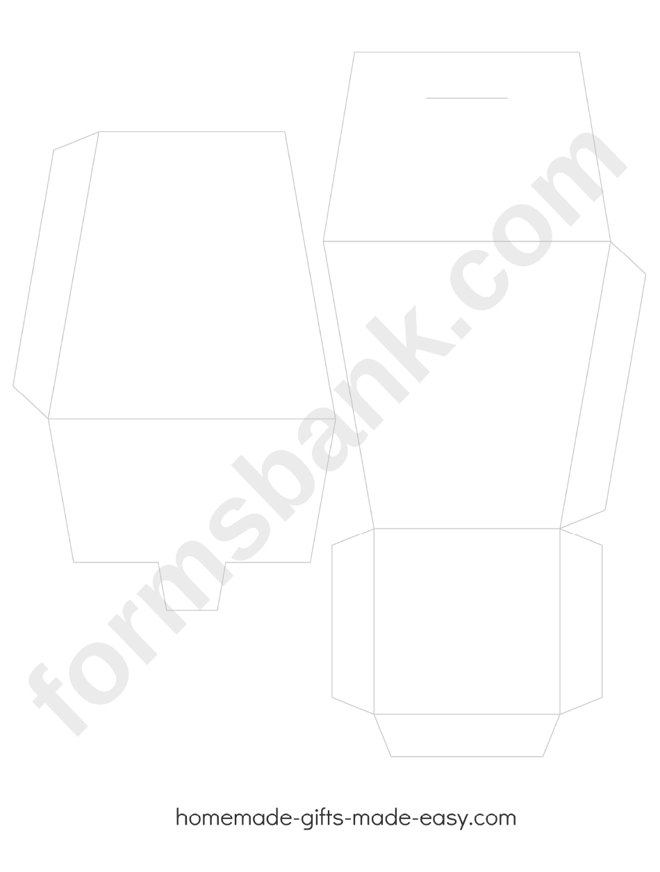 Chinese Takeout Box Template printable pdf download