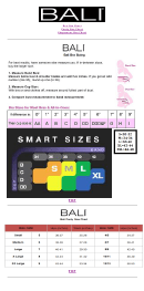Top 16 Unsorted Bra Size Charts free to download in PDF format