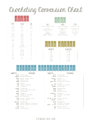 Crochet Hook Conversion Chart printable pdf download