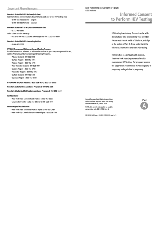 Slr Em Education Informed Consent To Perform Hiv Testing Template