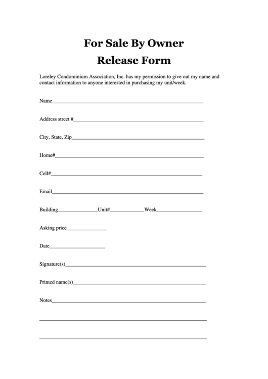 Top For Sale By Owner Forms And Templates free to download in PDF format