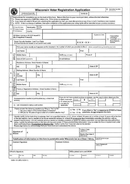 Top 5 Wisconsin Voter Registration Form Templates free to download in
