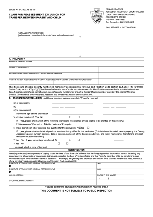 Top 6 San Bernardino County Recorder Forms And Templates free to