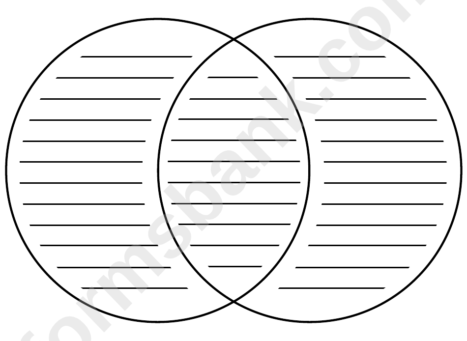 Venn Diagram Template printable pdf download