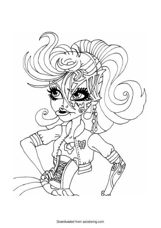 Operetta Monster High Coloring Page printable pdf download