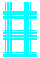 1 Inch Graph Paper printable pdf download