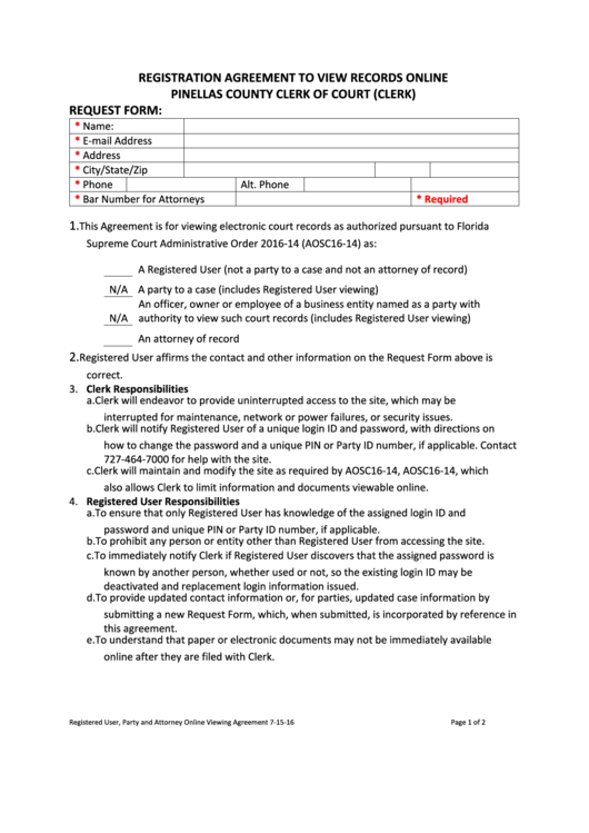 Top Pinellas County Clerk Of Court Forms And Templates free to download
