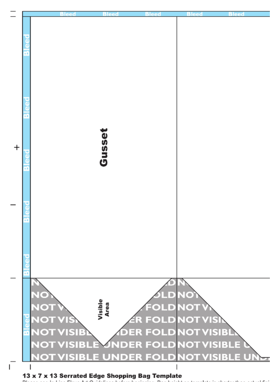 Shopping Bag Template printable pdf download